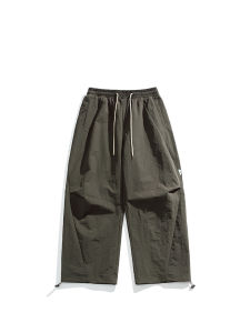 Quần Dài Công Sở Nam Mùa Xuân Hè Mỏng Có Dây Rút Phong Cách Harajuku Rộng Rãi Quần Dài Ống Rộng Quần Dài Thường Ngày Quần Dài