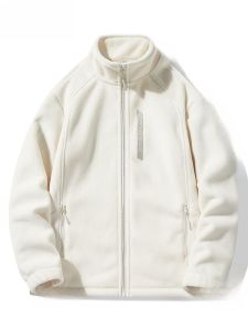 Mlskms-Vautid Polar Fleece and Fleece Clothing Womens Autumn and Winter Windproof Fleece Thickened Heattech Shell Jacket Liner Cardigan Outwear