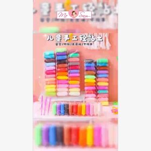Đất nặn tự khô đất sét 12/24/36 màu tặng kèm dụng cụ cắt siêu nhẹ không mùi Shop Mẹ Sam