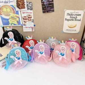 Cute Girls Crossbody Bag Fashionable Princess Handbag Childrens Bag Elegant Small Girls Bag New 2024 Stylish Bag for Kids