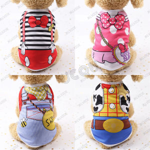 Pet Clothes Cartoon 3D Print Dog Vests Summer Cute Pullover Breathable Vest Quick-dry Pet T-Shirt Suitable Small Dogs Clothes