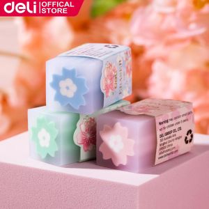 Deli Eraser Cherry Blossom Eraser For Kids School Supply EH309 (Random Color)