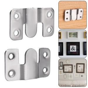 10/20Pairs Stainless Steel Interlock Hanging Buckle / heavy duty Flush Mount Bracket / Picture Frame Furniture Connector