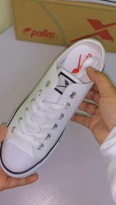 PALLAS X SERIES PX37204W WHITE School Shoe New Arrival 全新白色校鞋 Kasut sekolah putih kasuk baru