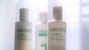 Sacred Newborn Cleanser Hydrating Vegan Plant-based Body wash & Shampoo for Pregnant Women Babies Kids & Beyond with Dry & Sensitive Skin
