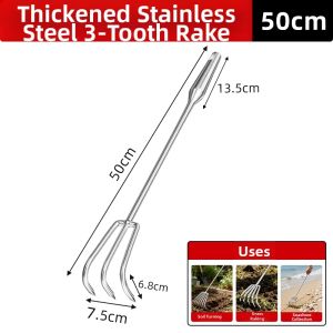 Integrated Stainless Steel Soil Loosening Tool
