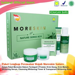 PAKET MORESKIN NATURE BIKIN WAJAH GLOWING BEBAS MERCURYPaket Moreskin Nature Cosmetic Skin Care NASA Original