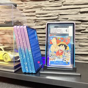 Blue Purple Snowflake Magnetic Metal Protection Shell PSA35pt Pokemon Rating Card UV Protection Display Frame Collectible Cards