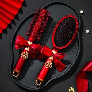 Bộ Cọ Tóc Cưới Đỏ Cao Cấp Dành Cho Phụ Nữ Đi Lễ Quà Tặng Trang Trí Phòng Ngủ Cặp Đôi Chất Lượng Cao Cho Đám Cưới