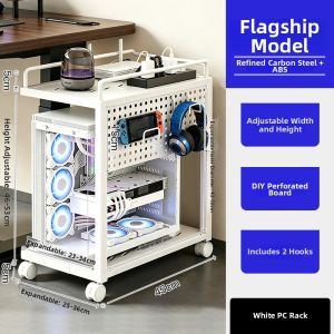 TIANDIYU | Movable Computer Desk Rack for Home or Office Use