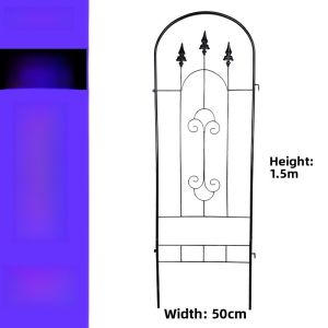 European Style Iron Art Flower Stand Screen Vine Plant Support Frame Outdoor Balcony Rose Flower Wall Grid Metal Crafted