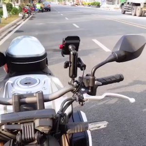 Original Motowolf Cellphone Holder Version 3/360 °Rotation Motowolf Phone Holder V3 Handle/Mirror Mount Cellphone Holder Rechargeable MDL2821