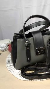 Luna Aura Tas Selempang Jinjing Wanita Olive 3 Ruang Polos Free Dompet Koin Tas Kerja Wanita Terbaru Tas Banyak Ruang Tas Kekinian