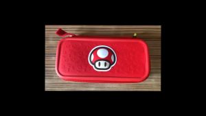 Pouch Tas Nintendo Switch OLED V2 V1 Storage Carrying Bag Case Pouch Mario Jamur Mushroom 3D