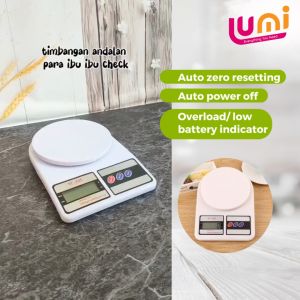 Timbangan Mini Digital Charge LED Peralatan Dapur Electronic Portable Kitchen Scale 10kg Taffware Digipounds Alat Bantu Ukur Berat Makanan Kopi Elektronik Rumah Serbaguna Akurasi 0.1g