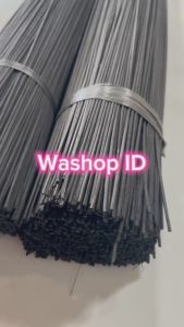 Jeruji Sangkar Hitam Diameter 25mm Panjang 55cm isi 300 batang lidi bambu alusan kuat Murah