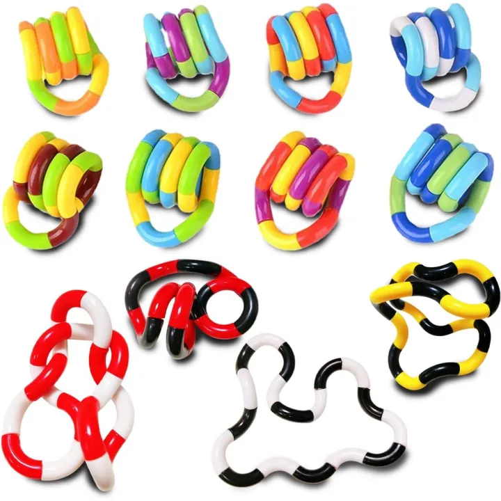 Fidget Tlll Tangle Twist Fidget ของเล่น บิดเปลี่ยนรูปทรงได้หลายแบบ สีสันสดใส ของ ...