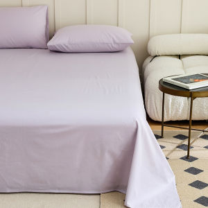 MINGSHA | Simple Plain Colored Summer Bed Sheet 100% Cotton Water Washed