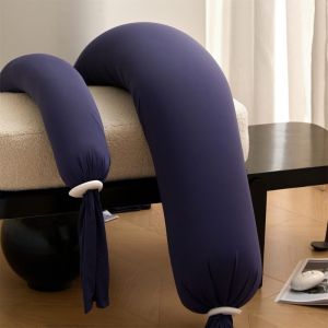 หมอนรองหลังอเนกประสงค์แบบเย็นสำหรับคนท้องนอนด้านข้าง หมอนกอดปรับระดับความยาวได้ ถอดออกได้ ขนาดใหญ่ 18*130 ซม.