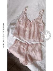 Đồ Ngủ Ren Lưới Trong Suốt Gợi Cảm Phong Cách Hàn Quốc Cho Nữ Mùa Hè Mới Có Thể Điều Chỉnh Vai Áo Choàng Đồ Ngủ Mặc Nhà