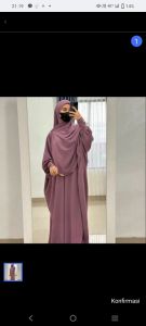 GAMIS HANUM //ONE SET ABAYA DAILY// KATFAN TERBARU // GAMIS CRINGCLE AIRFLOW