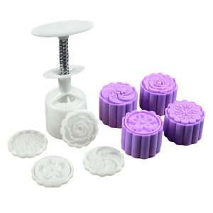 Snow Skin Mooncake Mold Suit round and Square Adult and Children Cartoon DIY Baking Tool 50 G75g100g