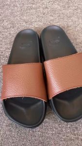 SHELOK - Sandal Slip On Slop Pria Wanita Kekinian Motif Kulit Jeruk