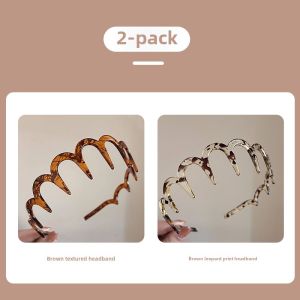 Womens Wave Hairband Anti-slip Design Makeup Washing Face Hairband High Forehead Pressing Headband Fresh out New 2024 Summer