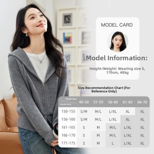 Vimly | Casual Loose Hooded Knit Cardigan Womens Jacket