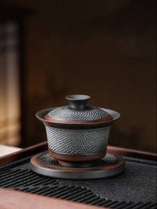 SHANGYANFANG | Purple Clay Handmade Skip Knife Thermal Insulation Lid Cup