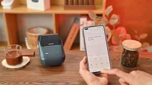 NIIMBOT B1 Thermal Label Printer Portable Bluetooth Barcode Label Maker Food Clothing Supermarket Waybill Price Tag Smart Wireless No Ink Label Machine Included Label Paper