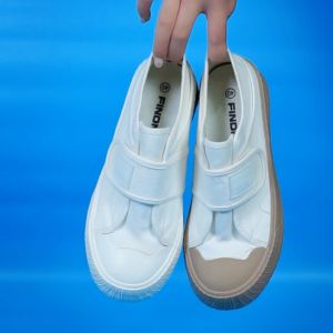 SEPATU SNEAKERS WANITA NYAMAN DIKAKI KUALITAS IMPORT CANVAS VELCRO MUSIMAN 8650