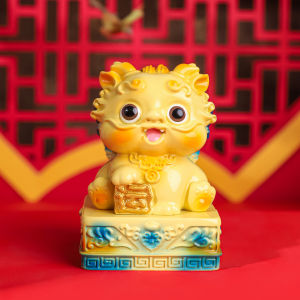 โต๊ะสำนักงานตราประทับหยกปี่เซียะเรซินประดับรถยนต์ของขวัญอุปกรณ์ตกแต่งนำโชคบ้าน