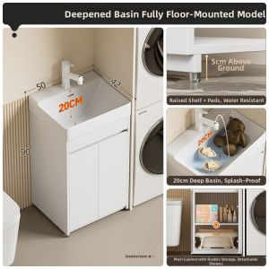 LANGXIANG | Compact Multifunctional Laundry Cabinet 60cm