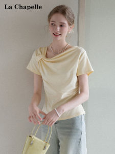 La Chapelle | Asymmetric Knot Regular Fit Short Sleeve T恤