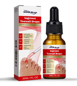 South Moon Ingrown Toenail Drops Soften Nail Pain Reliever Nail Fungal Treatment Feet Care Essence Anti Infection Paronychia Onychomycosis Nail Foot Toe Nail Fungus Removal Gel Products Essence Serum Hand and Foot Care(10ml/30ml)