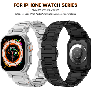 Dây đeo titan cho Apple Watch Ultra 3 2 49mm 46mm 45mm 44mm Dây đeo thép kim loại cho iwatch Series 11 10 9 8 7 SE3 6 5 4 Dây đeo nam thể hiện sự quyến rũ của đàn ông