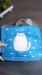 Tas Bekal Motif Karakter Lucu Premium Lunch Bag Cooler Elegan Alumunium Foil Anti Panas Dingin