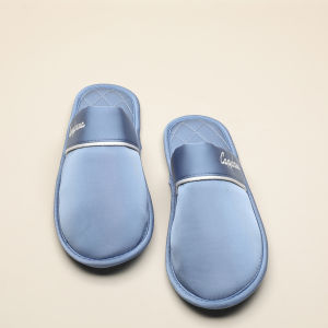 Fancy Ice Silk Bows Slippers for Women Spring Autumn and Summer Couple Interior Home Air-Conditioned Room Silent Anti-Slip Toe Cap