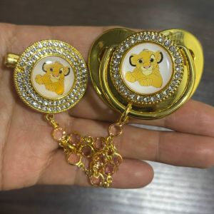 Disney | Kawaii Baby pacifier  100% silicone nipple with dust cover Newborn teething pacifier  baby teething Free of BPA Gift newborn