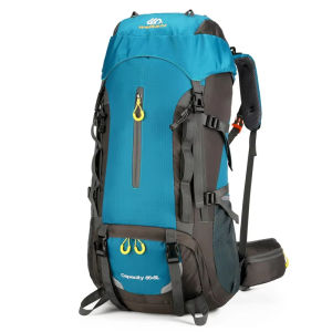 70L Camping Backpack Large Hiking Travel Outdoor Waterproof Trekking Climbing Mountaineering Men Hydration Bag With Rain Cover