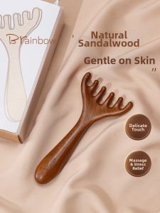 Brainbow | Massage Scalp Massager Promotes Blood Circulation Natural Sandalwood