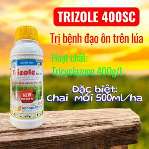 Thuốc trị đạo ôn trên lúa Trizole 400SC - chai 500ml dùng 1ha
