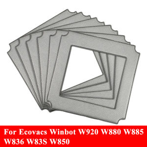 6pcs Cleaning Mops for Ecovacs Winbot W836 W850 W880 W885 W920 Window Cleaner Robot Microfiber Rags Replaceable Cleaning Cloth