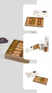 Extra Baklava - Mixed Premium Baklava - Turkish Baklava- Turkish Delight - ALZAEEM Baklava - Extra Pistachio Baklava - Luxury Gift Set