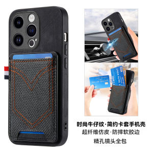 Full Coverage iPhone Case with Card Holder Anti-Fall Protection for Women Luxury Fashion Apple XR XS Protective Cover