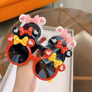 Childrens  Sunglasses Fashion Baby Cute Cartoon Anti UV Eye Protection Mickey Sunglasses Toys Outdoor Shade Eyewear for Girls Kids