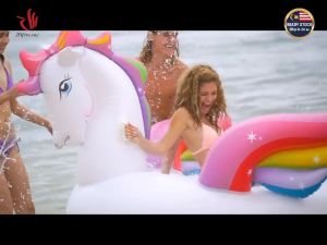 INTEX Water Floating Bed Inflatable Swimming Pool Toy Floating Row Swim Ring Floaties Terapung Pelampung Kolam 57556 儿童水上浮床充气浮排泳圈黄鸭