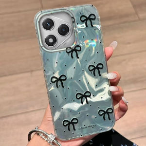 เคสโทรศัพท์ลายจุดวงกลมผูกโบว์น่ารัก สำหรับ Honor 400 200 90 Smart Pro Magic7 6 5 70 Lite X9a X9c X9b X8a X8b X8c X6c X7b X7c