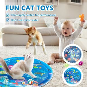 Water Sensory Play Mat Thickened Inflatable Pet Water Bed Cushion Puppy Cats Pet Kennel Top Quality Cool Cold Mat Pet Supplies